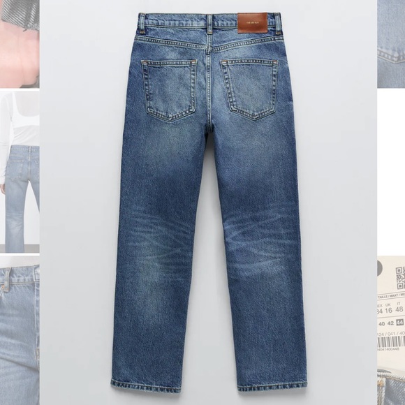 NWT Hugh Waisted Mum Jeans Zara - Picture 5 of 13